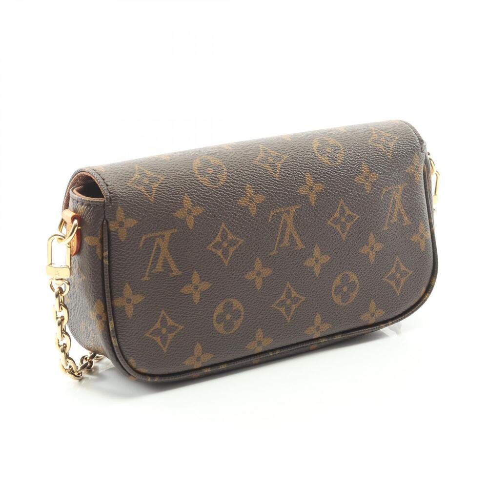 Louis Vuitton Handbag Ivy Canvas Chain Wallet on Monogram Brown